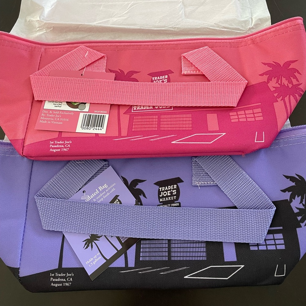 (2) Trader Joe’s Mini Cooler Bags